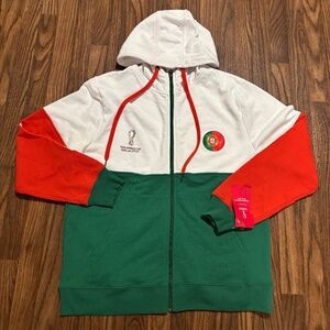2022 FIFA World Cup * Portugal Contrast FullZip Hoodie * NWT * Large